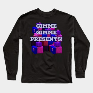 Gimme Gimme Presents Light Blue Long Sleeve T-Shirt